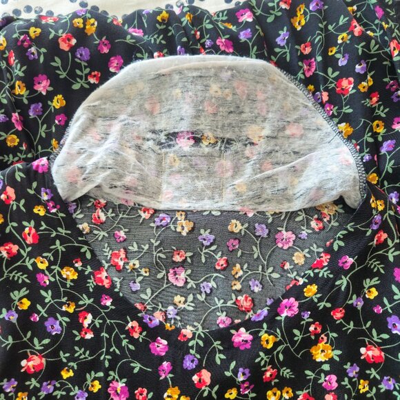 VTG Cottage core Floral Midi Dress - Picture 6 of 7